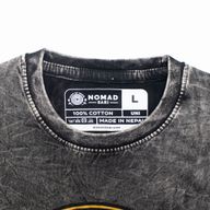 Nomad Sari Camiseta de algodón lavado a piedra - Rebel - Carbón - Grande