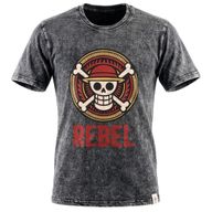 Nomad Sari Camiseta de algodón lavado a piedra - Rebel - gris carbón - XL