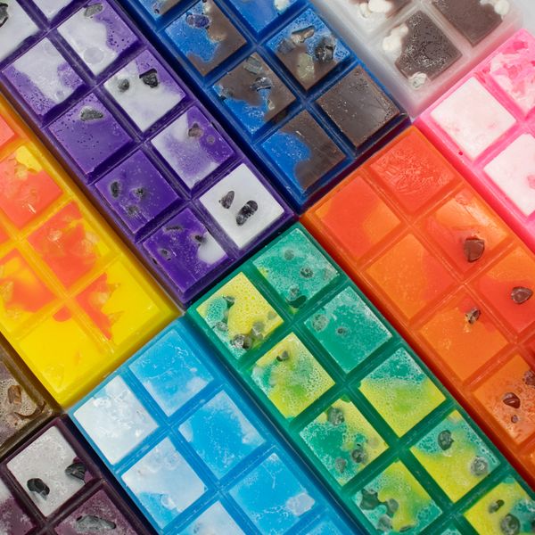 Pastillas de Cera derretibles con Gemas