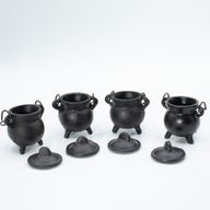 Calderos de hierro fundido extra pequeños 5x7 cm