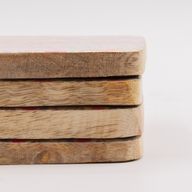 Conjunto de 4 posavasos cuadrados - Floral bonito
