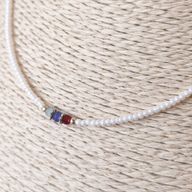 Collar nepalí de gemas extrafinas - Perla y cuentas talladas