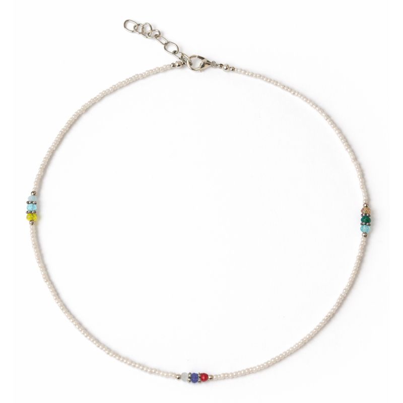 Collar nepalí de gemas extrafinas - Perla y cuentas talladas