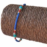 Pulsera Nepalesa Gema Extra Fina- Onix Azul