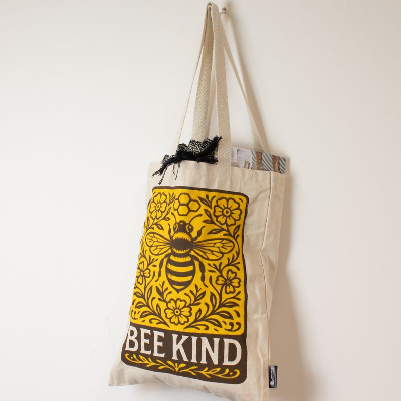 Nomad Sari Icónico Toni Bolsa Tote - Sé amable - Natural 10 oz