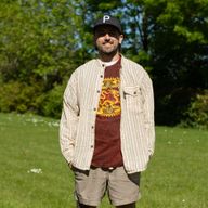 Nomad Sari Camisa de abuelo - Marrón beige - Mediano