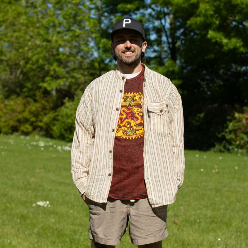 Nomad Sari Camisa de abuelo - Marrón beige - Mediano