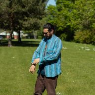 Nomad Sari Camisa de abuelo - Turquesa - Grande