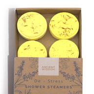Zen Shower Steamers - Cuarteto de Bienestar Terapéutico - Desestresante (Amarillo)