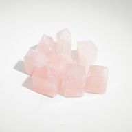 Puntas de gemas aproximadamente 6 cm (0,5 kg) - Cuarzo rosa indio (aproximadamente 8 piezas)