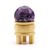 Bola Curativa de Piedras Preciosas y soporte - Cuarzo rosa