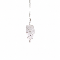 Raw Gemstone Pendulum - Rock Quartz