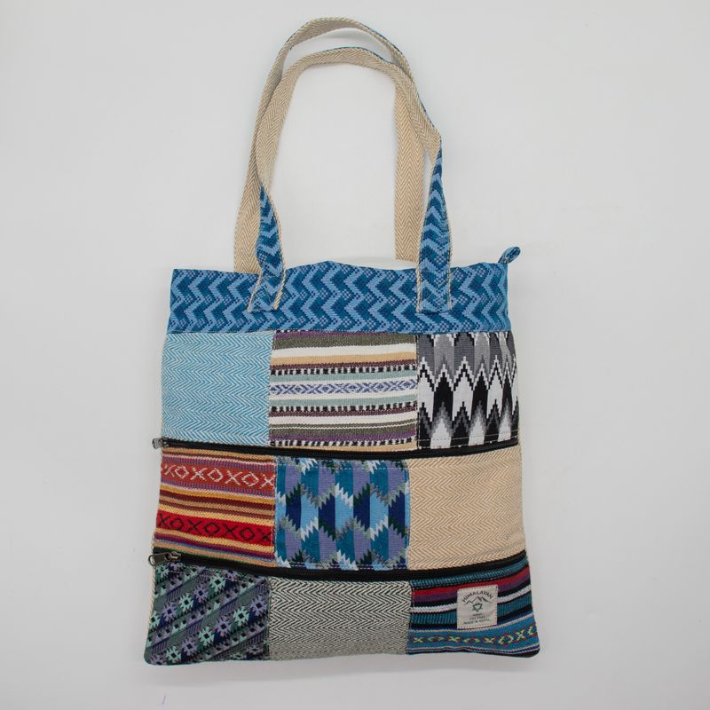 Bolso Tote Patchwork de Katmandú - Diseño Dhaka (37x38 cm)