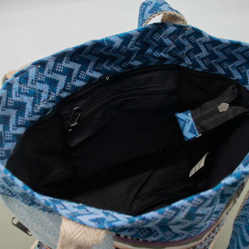 Bolso Tote Patchwork de Katmandú - Diseño Dhaka (37x38 cm)