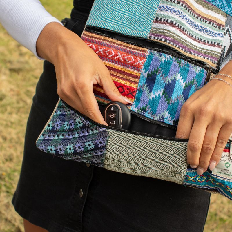 Bolso Tote Patchwork de Katmandú - Diseño Dhaka (37x38 cm)