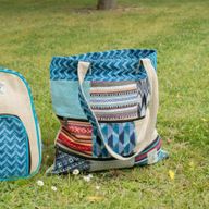Bolso Tote Patchwork de Katmandú - Diseño Dhaka (37x38 cm)