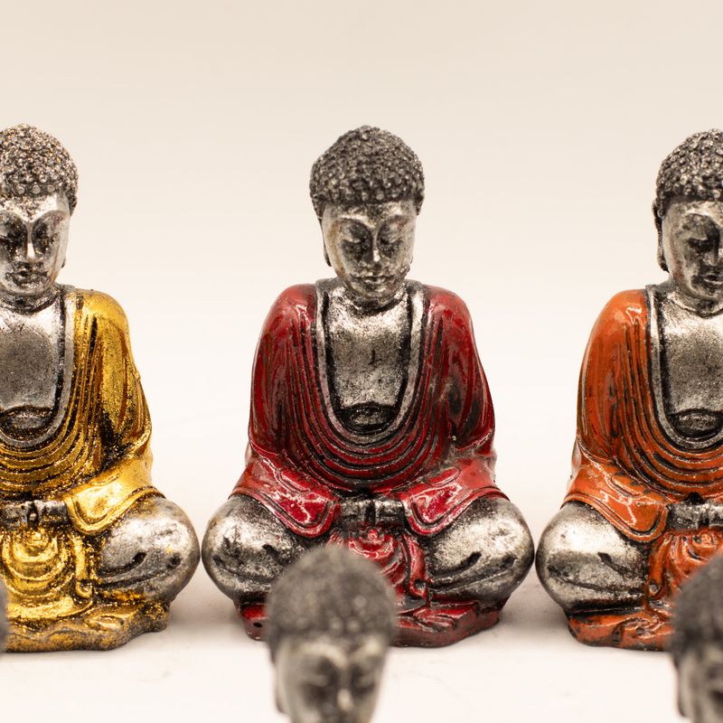 Buda mini plateado (colores surtidos)