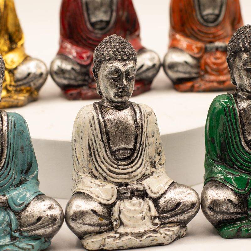 Buda mini plateado (colores surtidos)