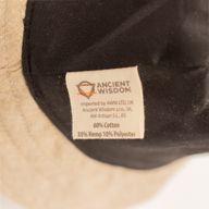 Sombrero bohemio de cáñamo y algodón con parches - Natural