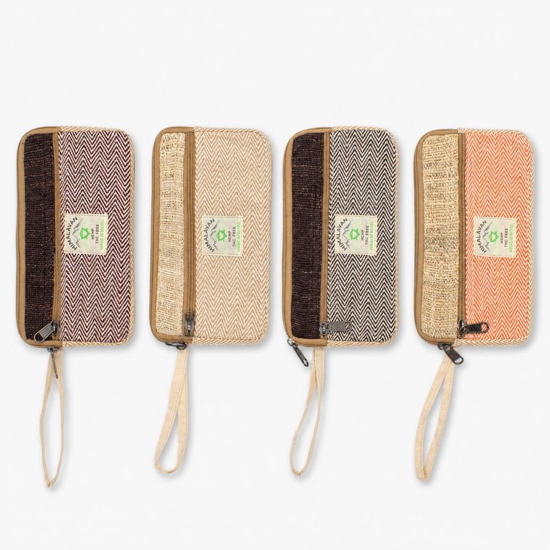 Hemp Phone/Tobacoo/Anything Zip Pouch (surtido)