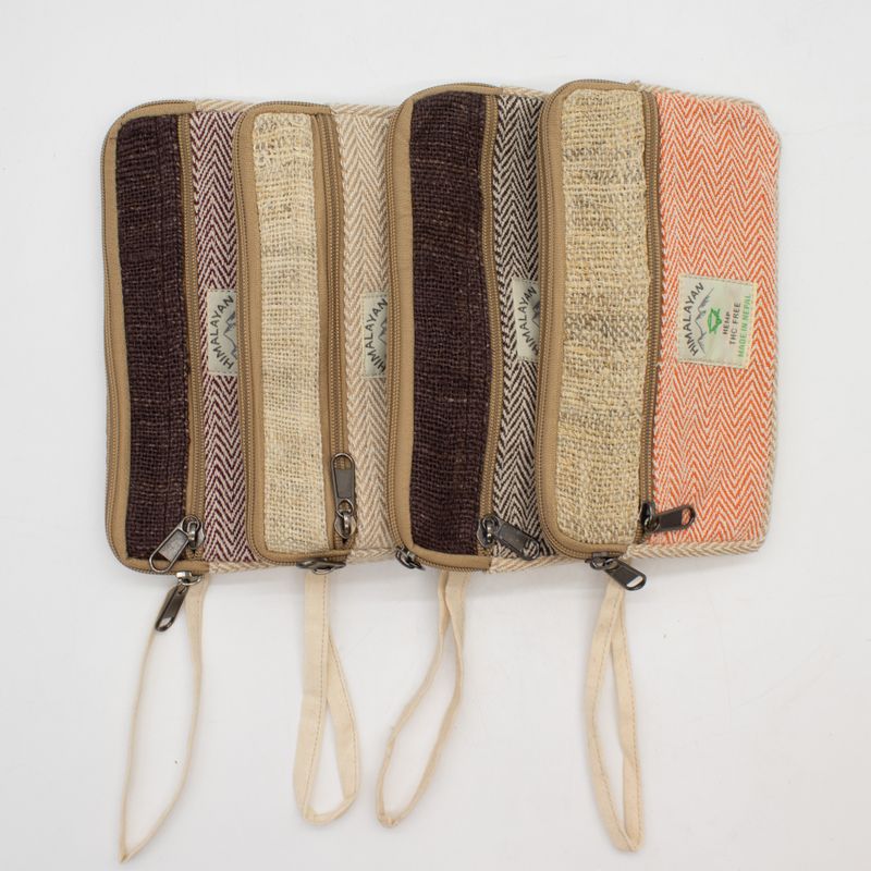Hemp Phone/Tobacoo/Anything Zip Pouch (surtido)