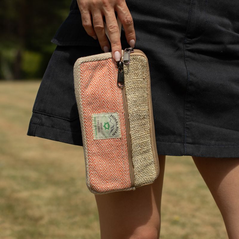 Hemp Phone/Tobacoo/Anything Zip Pouch (surtido)