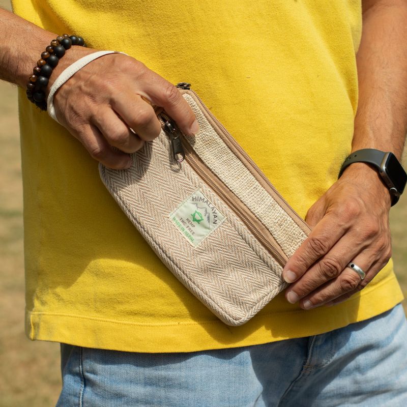 Hemp Phone/Tobacoo/Anything Zip Pouch (surtido)