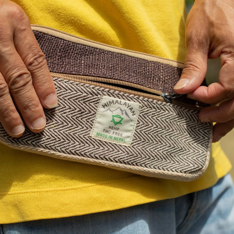 Hemp Phone/Tobacoo/Anything Zip Pouch (surtido)
