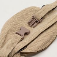 Bolsa tipo cinturón (o riñonera) de algodón y cáñamo - Natural