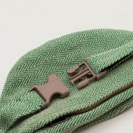 Bolso tipo cinturón de algodón y cáñamo (o riñonera) - Salvia