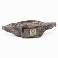 Bolso estilo cinturón de algodón cáñamo (o riñonera) - Azul