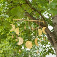 Campanas indias - Campanas de bronce con fases lunares - 43x40 cm