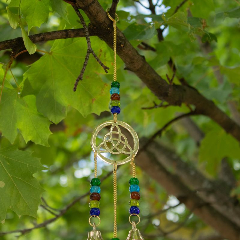 Campanillas Indias - Caída celta de latón - 7 campanas - 6x64 cm