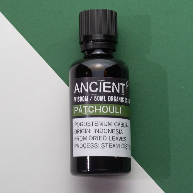 Aceite esencial orgánico de pachulí de 50 ml