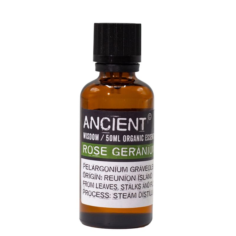Aceite esencial orgánico de geranio rosa 50 ml