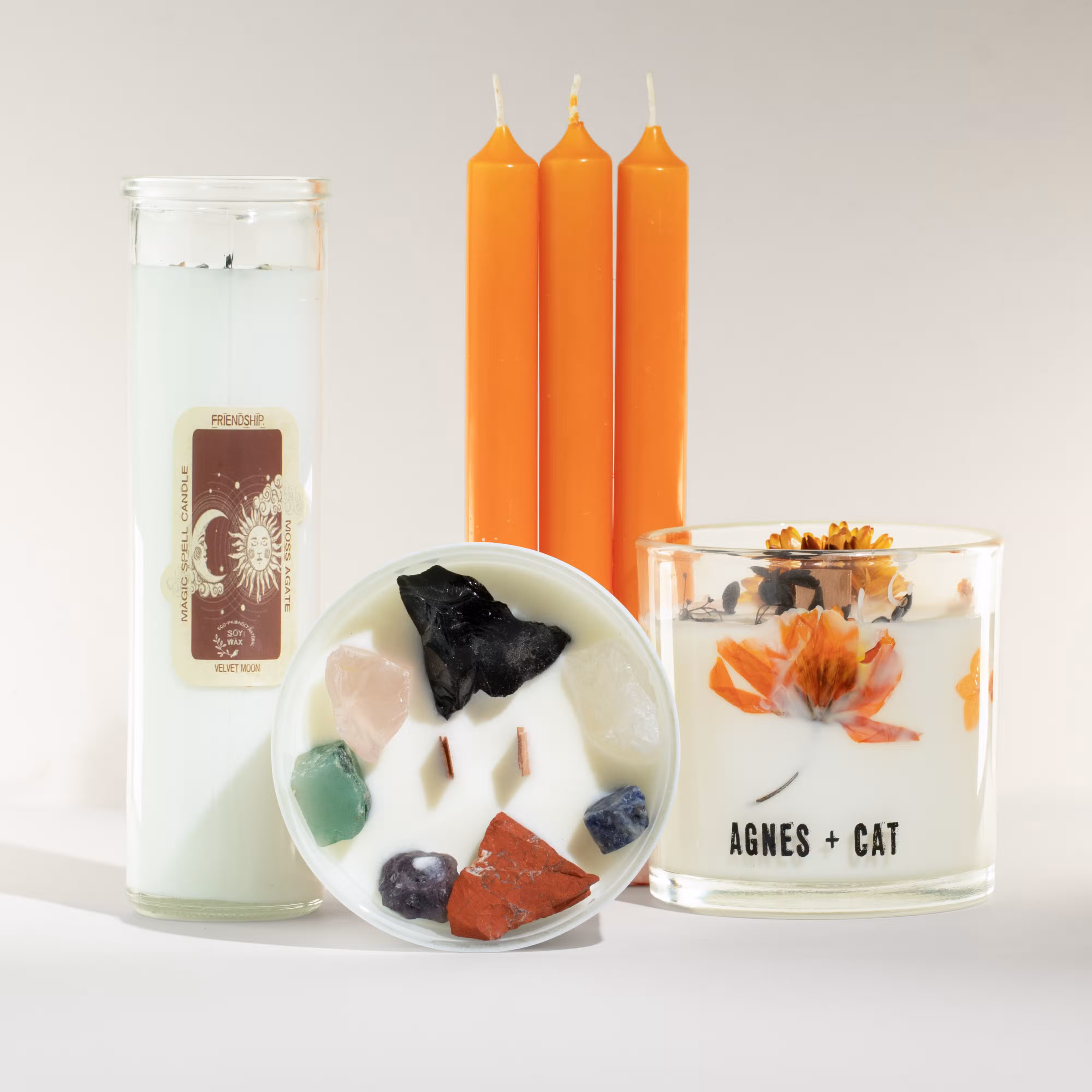 Velas y portavelas