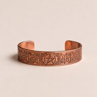 Pulseras de cobre macizo con grabados de afirmaciones (varias)
