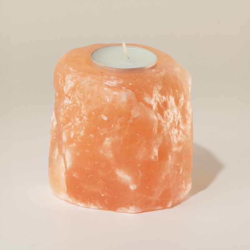 Portavelas de sal natural de calidad, 600-800 g