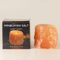 Portavelas de sal natural de calidad, 600-800 g