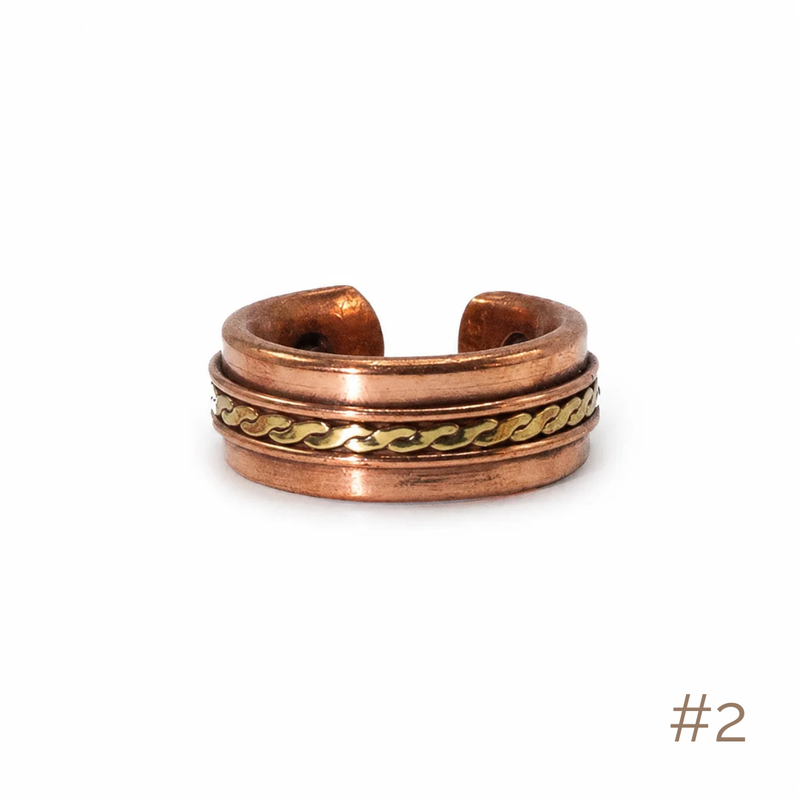 Anillos de Cobre con Imanes - Diseños y Tallas Surtidas