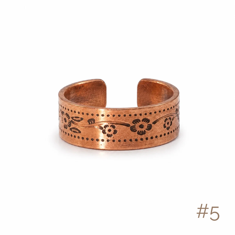 Anillos de Cobre con Imanes - Diseños y Tallas Surtidas