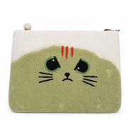 Funda de fieltro para portátil (hasta 14")  - Grumpy Cat