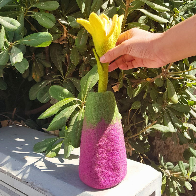 Flores de fieltro - Lirio (10 colores surtidos)