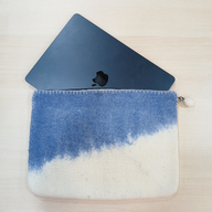 Funda de fieltro para portátil (hasta 14")  - Azul Horzon