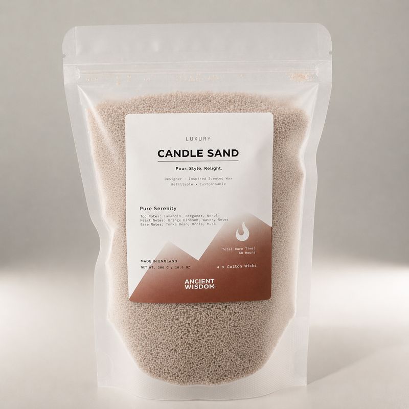 Vela perfumada Arena - Latte Beige - Serenidad Pura - 300 g