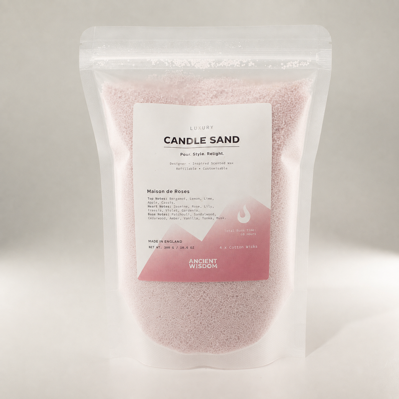 Arena perfumada para vela - Rosa polvo - Maison de Roses - 300g