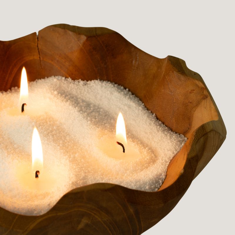 Arena para velas sin fragancia - blanca - 300 g