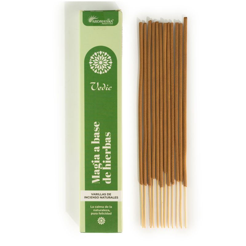 Caja de 12 varitas de incienso védico - Magia herbal