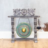 Gong pequeño con soporte - 25 cm - Greenwash