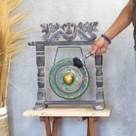 Gong pequeño con soporte - 25 cm - Greenwash